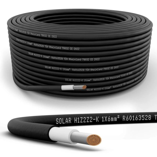 Solar cable black 6mm