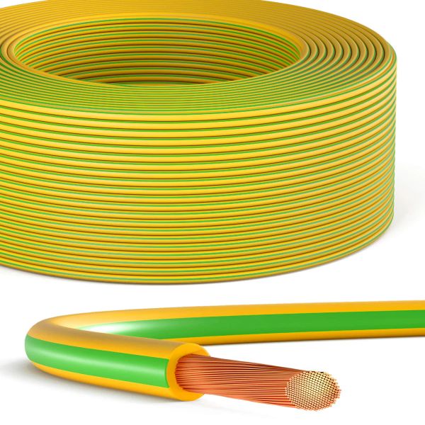 Grounding cable green-yellow, 10mm